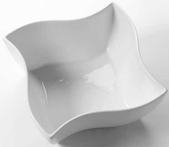 American Metalcraft Prestige Ceramic Squavy Bowl, 165 Ounce