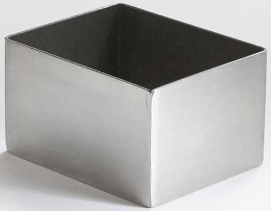 American Metalcraft Satin Finish Stainless Steel Sugar Packet Holder, 2 3/4 x 3 1/4 x 1 3/4 inch
