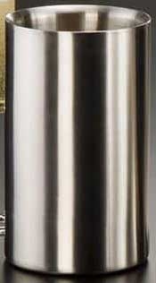 American Metalcraft Stainless Steel Double Wall Wine Cooler, 4-3/4 Inch Dia. X 7-5/8 Inch Height