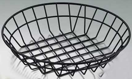 American Metalcraft Black Wire Basket, 10 x 10 x 2 inch