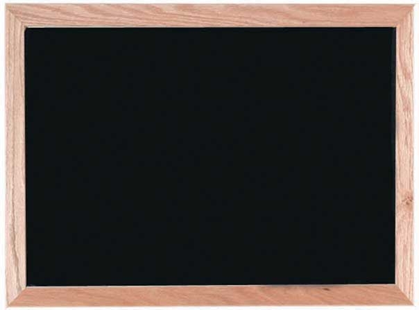 Aarco General Purpose Commercial Series Melamine Black Neon Markerboard with Solid Red Oak Frame, 18 x 24 inch