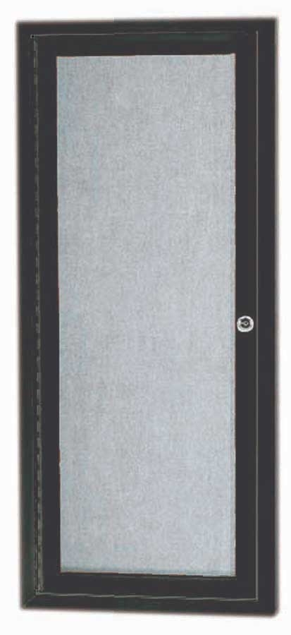 Aarco Outdoor Enclosed Aluminum Framed Bronze Anodized Bulletin Board, 36 x 12 inch