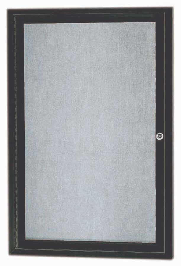 Aarco Outdoor Aluminum Framed Bronze Anodized Enclosed Bulletin Board, 36 x 24 inch