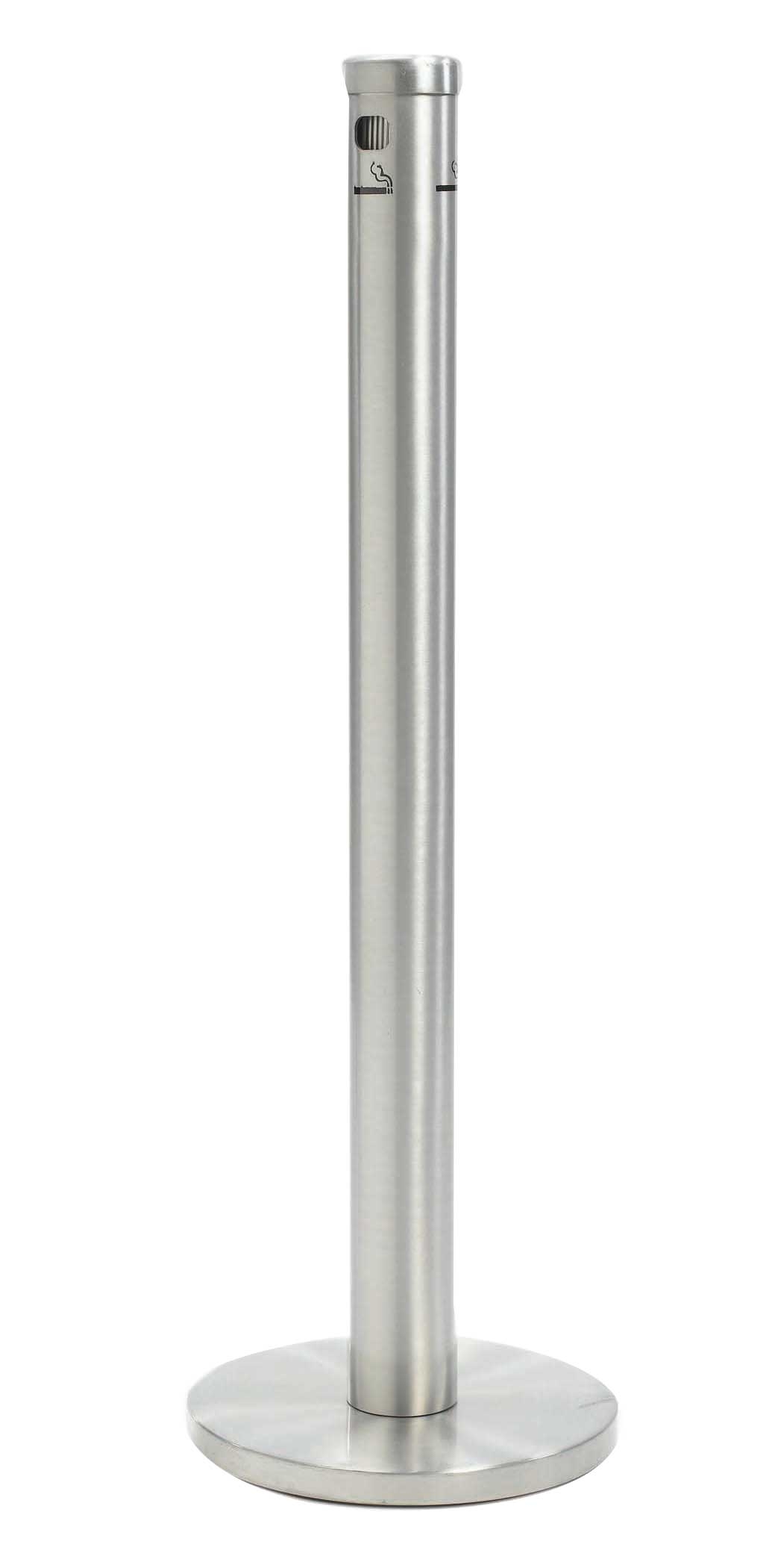 Aarco Satin Floor Standing Cigarette Receptacle, 43 1/2 Inch Height
