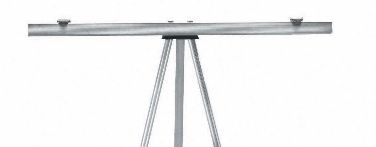 Aarco Spring Loaded T-Clamp Flipchart Holder