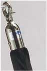 Aarco Form-A-Line (TM) Satin Hardware Style Black Velour Rope, 6 Feet