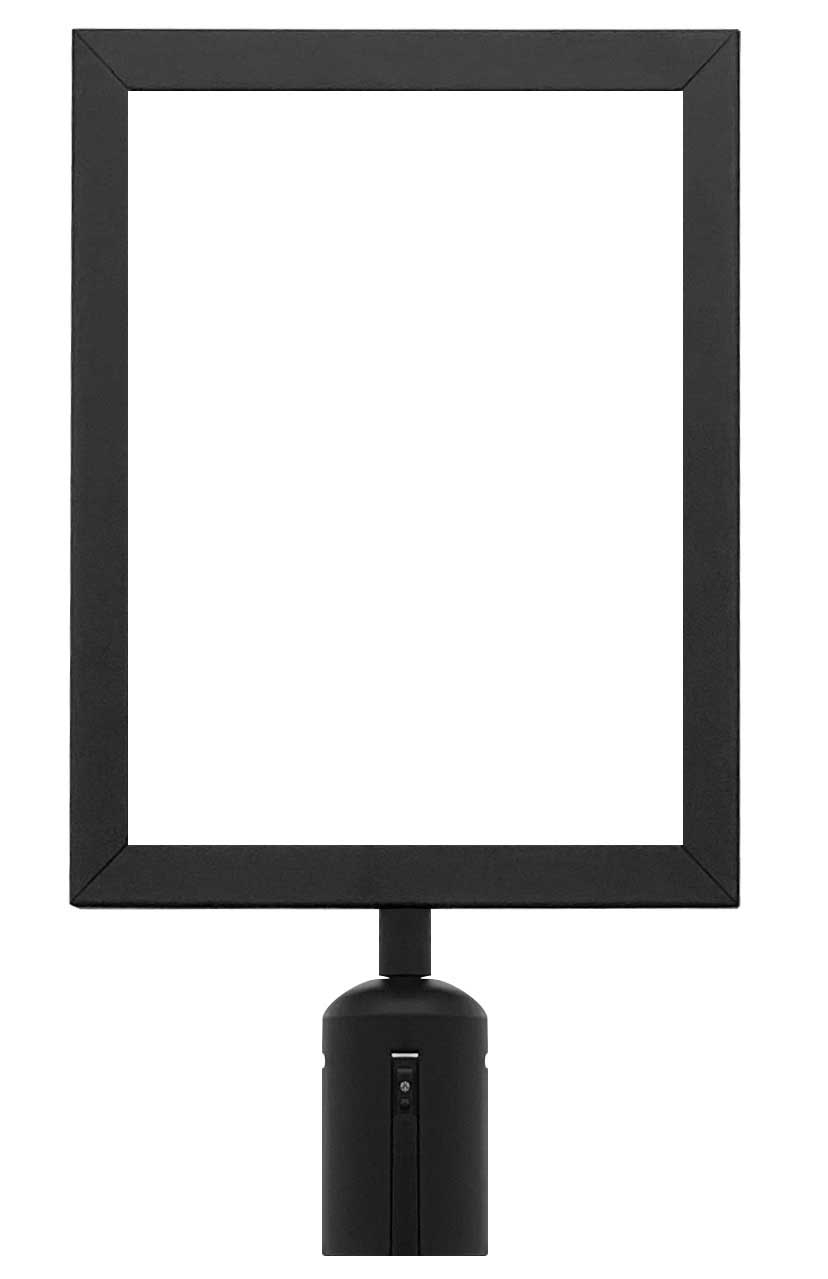 Aarco Form-a-line (tm) Black Style Small Vertical Sign Frame, 11 1/8 X 8 5/8 Inch