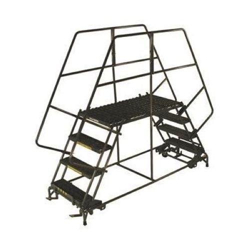 Ballymore Tough Welded Steel Double Entry Mobile Work Platform - 3 Step, 60 x 30 x 24 inch.