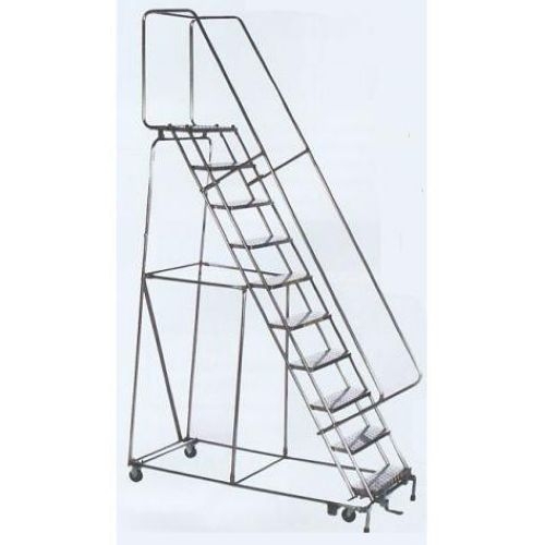 Ballymore Tough T304 Stainless Steel Lockstep Ladder - 8 Step, 32 x 61 inch.