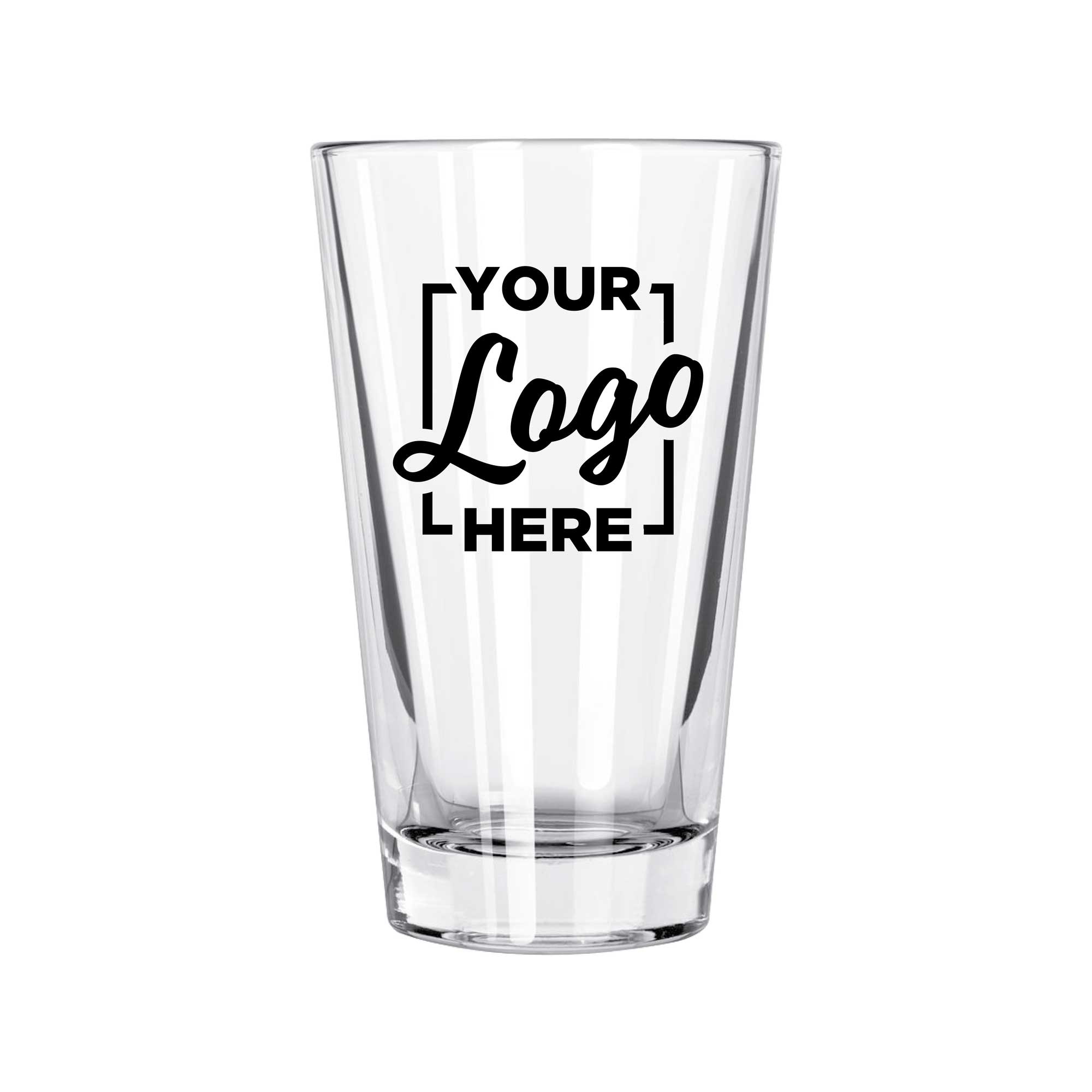 Libbey L15141 Dura Tuff Mixing Glass, 14 Ounce Capacity With Custom Logo -- 144 per case