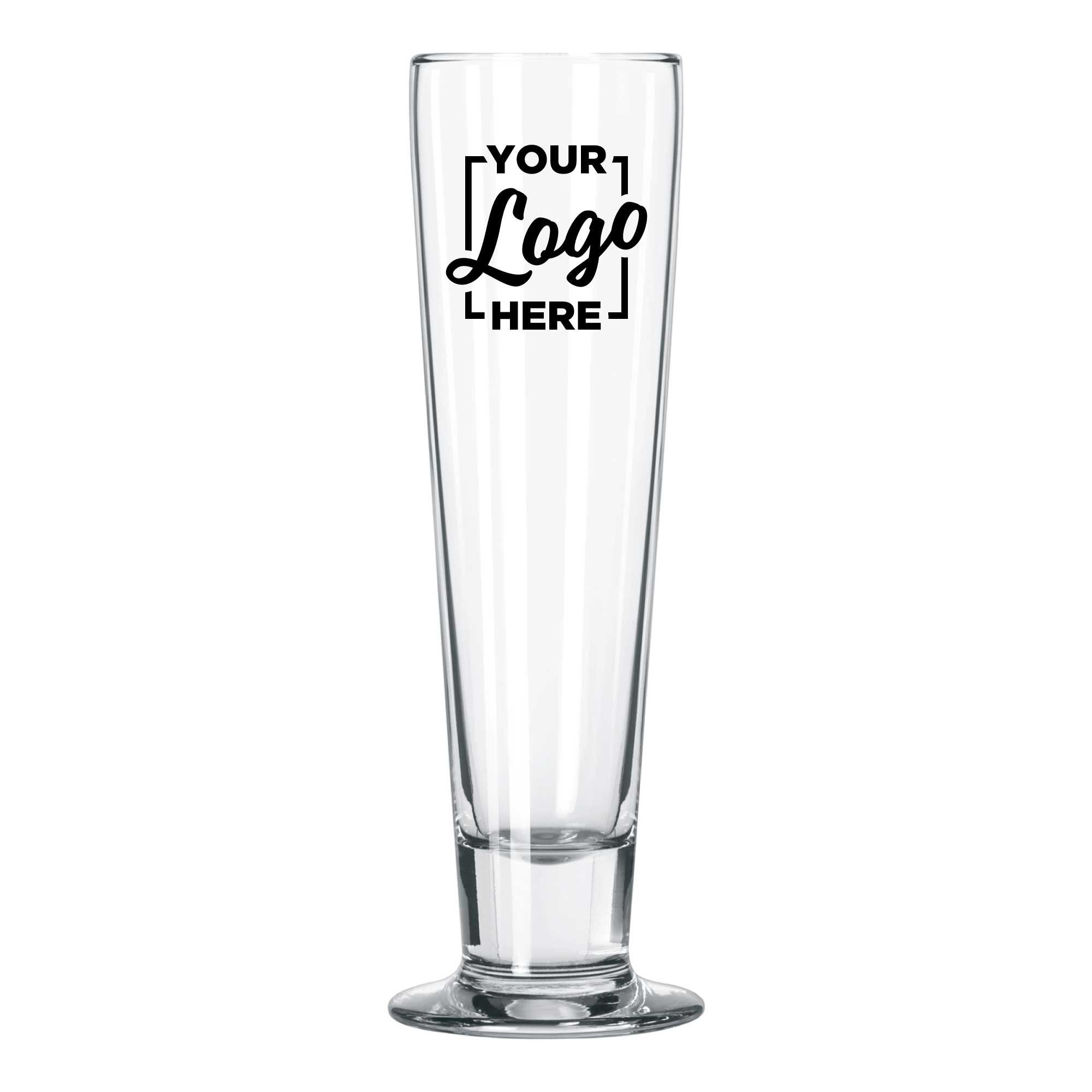 Libbey L3823 Catalina Tall Beer Glass, 14.5 Ounce Capacity With Custom Logo -- 144 per case