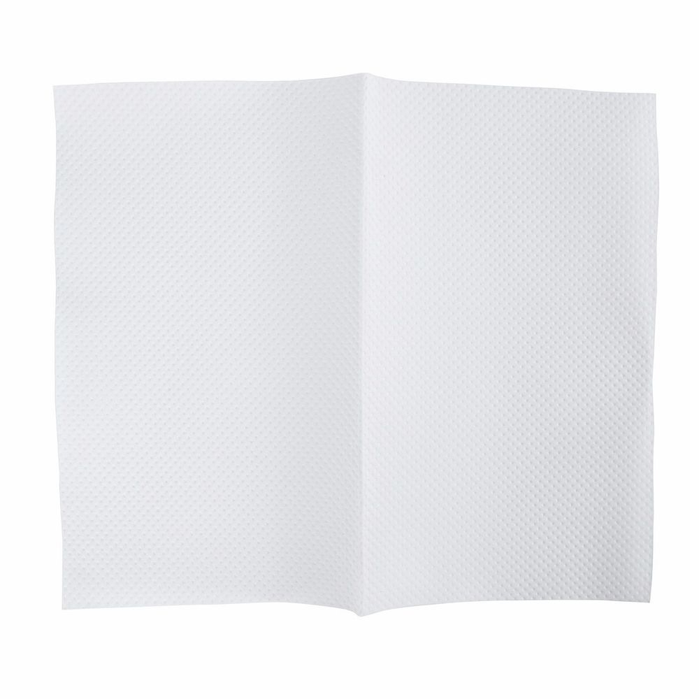 Hawthorn White 2 Ply Paper Interfold Quilted Display Napkin, 8 x 6.5 inch -- 6000 per case