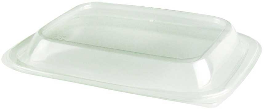 Anchor Packaging MicroRaves Wave Clear Rectangle RPET Dome Lid Only -- 756 per case