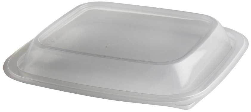 Anchor Packaging MicroRaves Clear Rectangle Polypropylene Dome Lid Only, 16 Ounce -- 756 per case