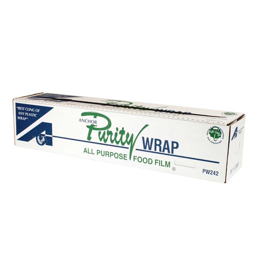 Purity Wrap Polyvinyl Chloride All Purpose Food Film, 24 inch x 2000 Feet