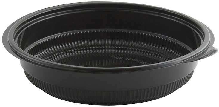 Anchor Packaging Incredi Bowl Black Polypropylene Round Bowl, 32 Ounce Capacity -- 150 per case