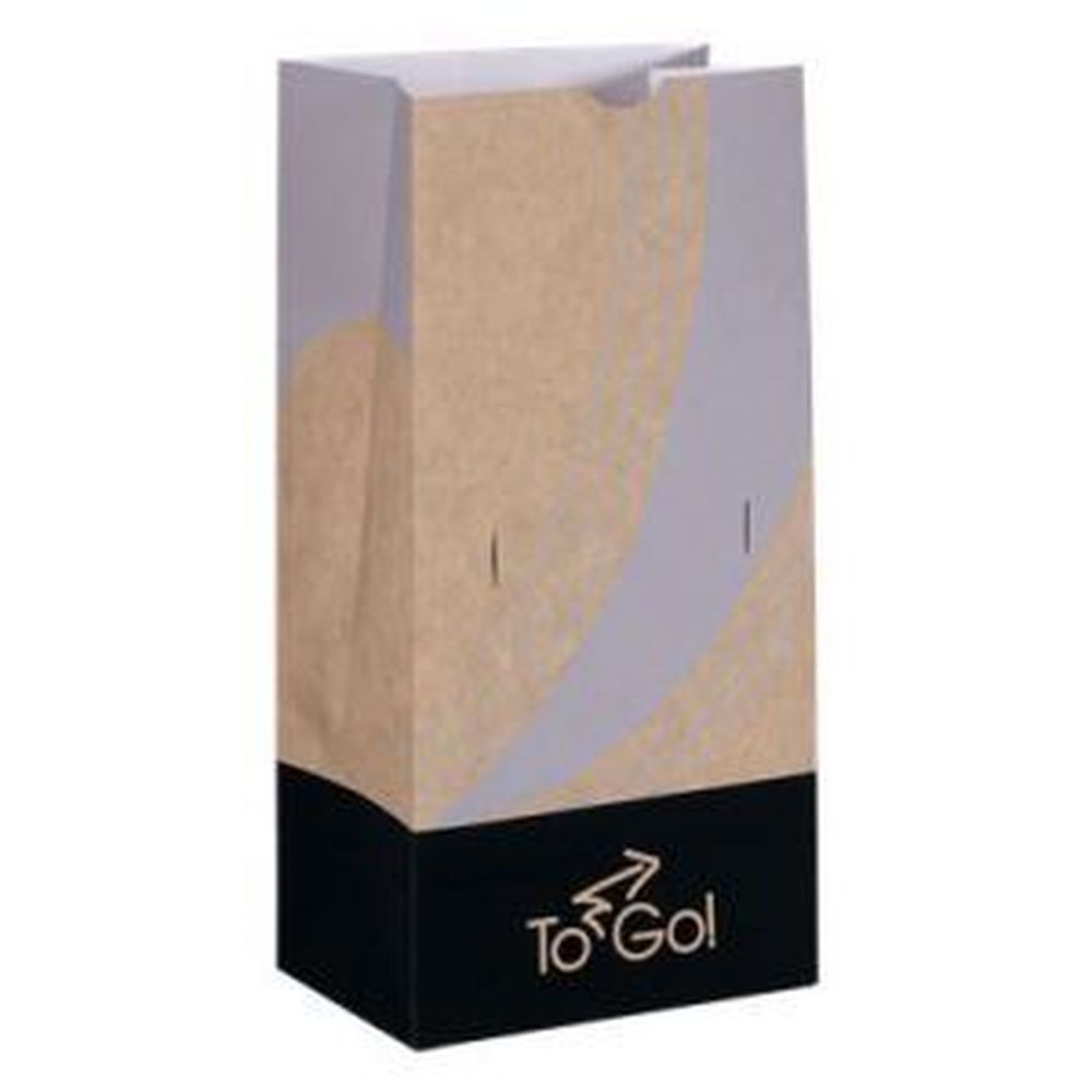 EcoCraft Meal Bag with Vents 8 Pound ToGo, 6.125 x 4 x 12.375 inch -- 500 per case