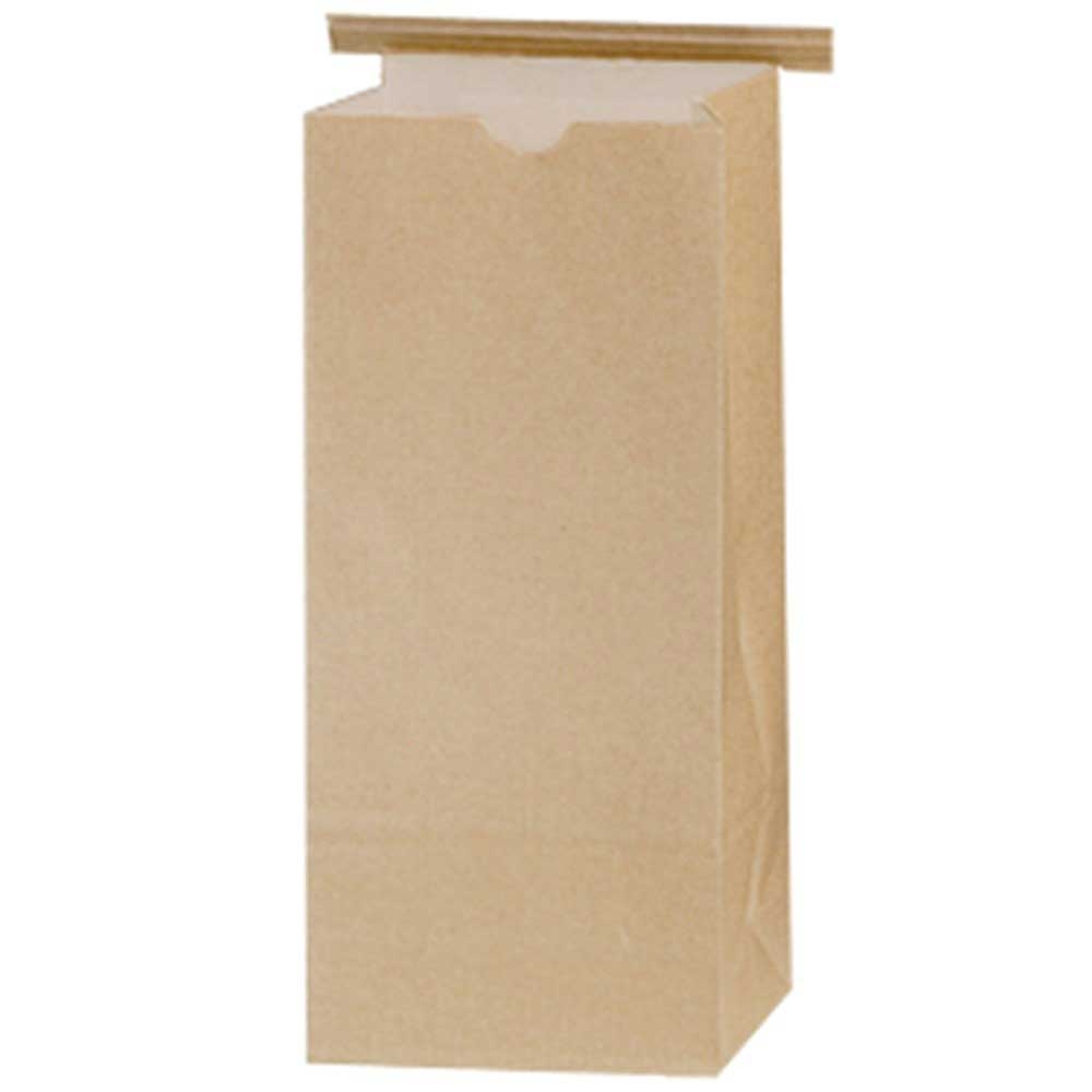 Ecocraft Duplex Natural Poly Lined Coffee Bag with Tie, 3.375 x 2.5 x 7.75 inch -- 1000 per case