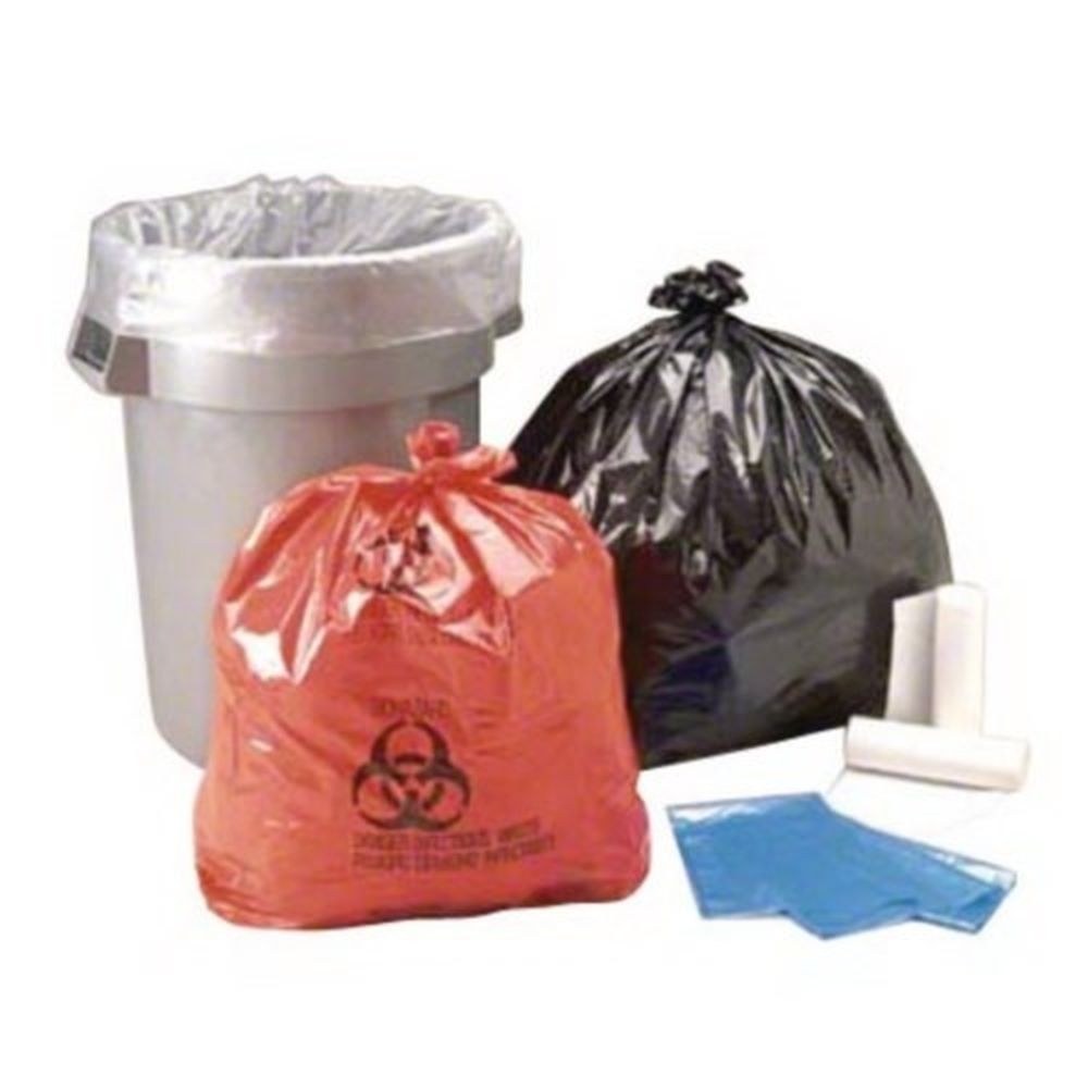 Berry Global Natural 17 Mic High Density Polyethylene Can Liner, 60 Gallon Capacity -- 200 per case
