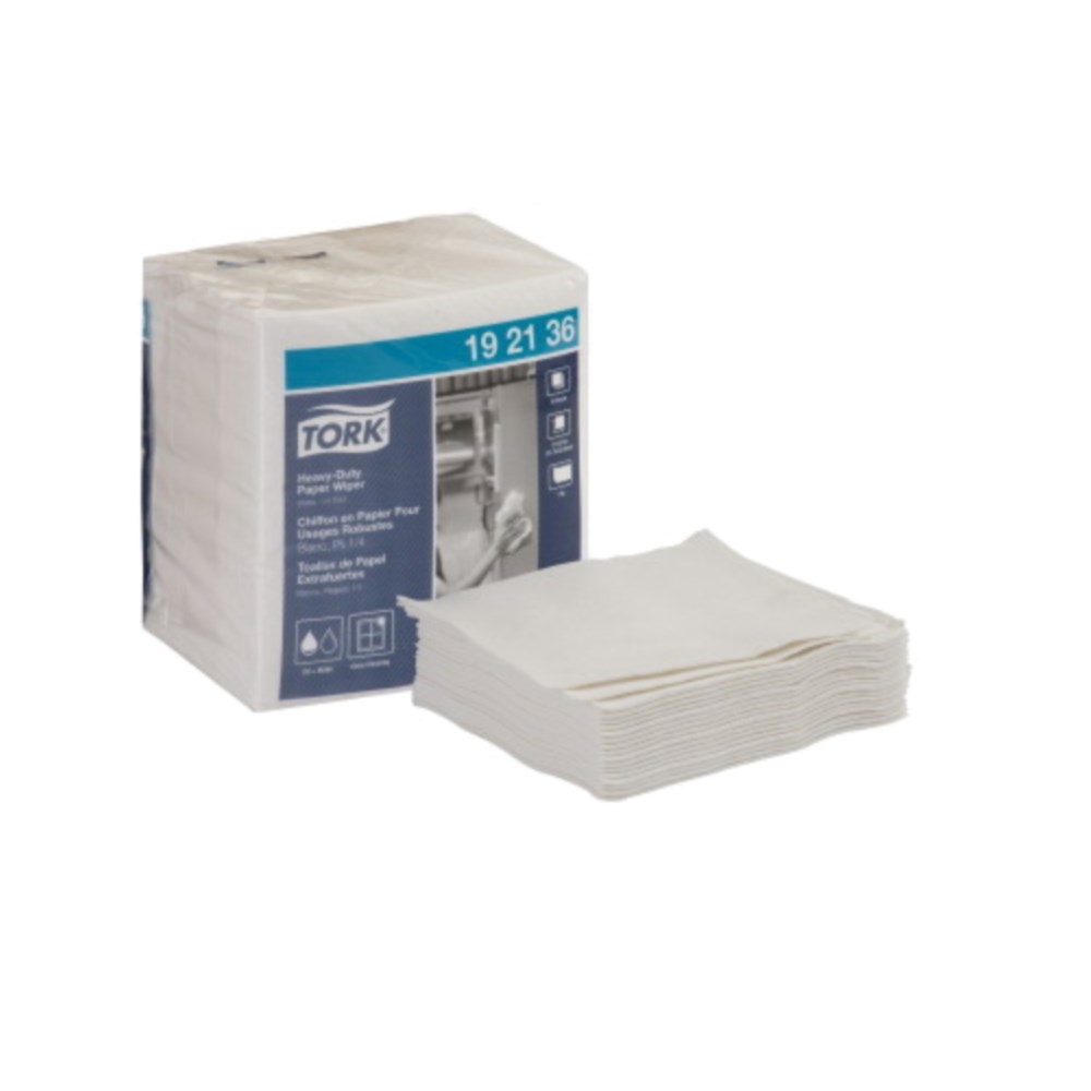 Tork White 1 Ply Heavy-Duty Industrial Molded Fiber Paper Wiper, 56 count -- 16 per case