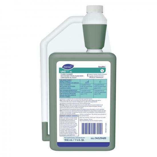 Diversey UHS SC Green Floor Cleaner Liquid, 32 Ounce -- 6 per case
