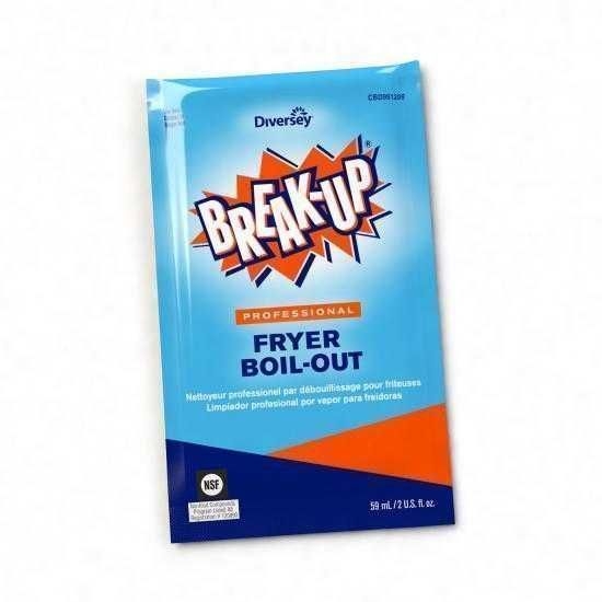 Diversey Break-Up Professional Fryer Boil-Out Liquid, 2 Ounce -- 36 per case.