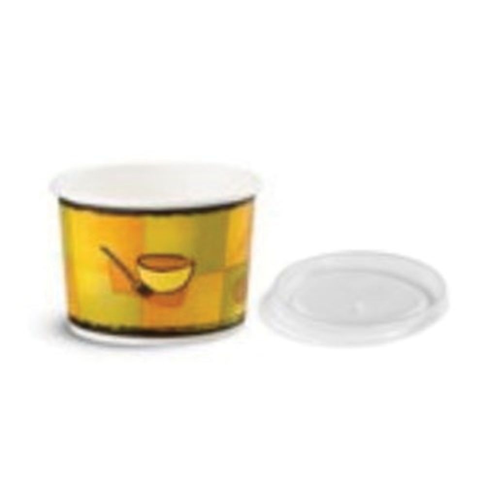 Chinet Paperboard Food Container with Plastic Lid, 12 Ounce -- 250 per case