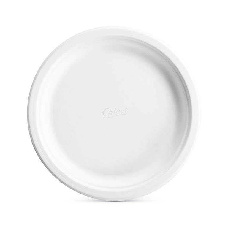 Huhtamaki Venture Chinet White Paper Plate, 10.5 inch -- 500 per case