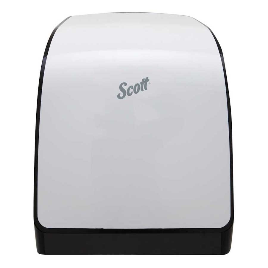 Scott Pro MOD M-Series White Plastic Manual Hard Roll Paper Towel Dispenser, 12.66 x 16.44 x 9.18 inch