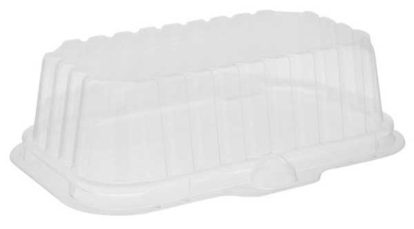 Pactiv Clearview TrayMates Clear Deep Rectangle Dome Lid for 17S Meat Tray -- 250 per case