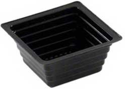 Polar Pak Par-Pak Black OPS Deep OVS Tray, 6 Ounce -- 2000 per case