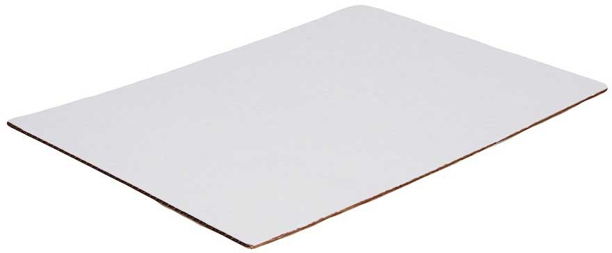 Southern Champion Tray White Waxed Paper C Flute Bakery Pad, 19 x 14 inch -- 50 per case