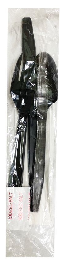 Poly King Black Heavy Weight Polypropylene Meal Kit -- 250 per case.