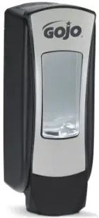 Gojo ADX-12 Black with Chrome Push-Style Dispenser for Foam Soap, 1250 Milliliter -- 6 per case.