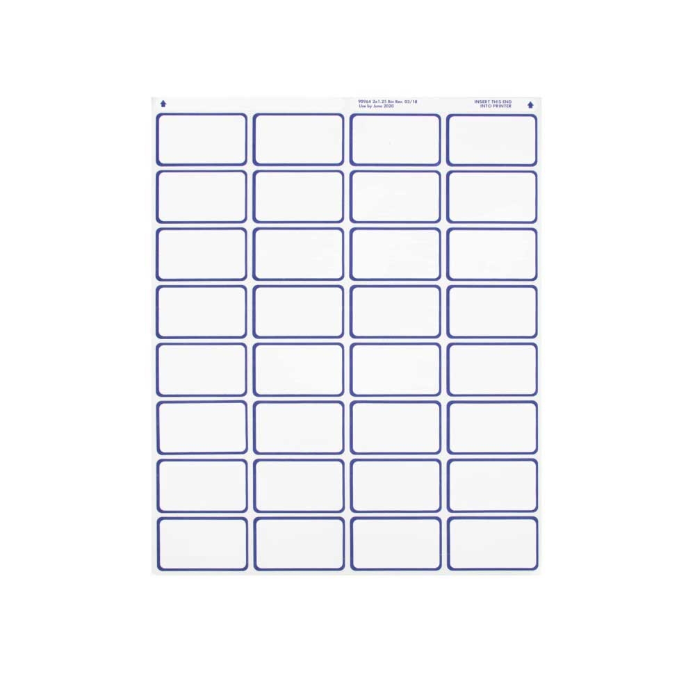 Iconex White Paper Bin Label -- 500 per case