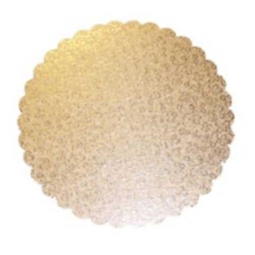 Menasha Gold Corrugated Cardboard Round Cake Circle, 9 inch -- 200 per case