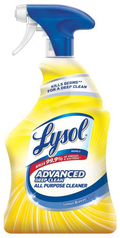 Lysol Pro Lemon Breeze Advanced Deep Clean All Purpose Cleaner, 32 Ounce -- 12 per case