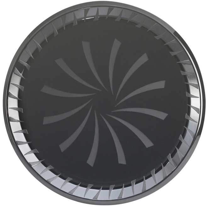 Sabert SturdiWare Flat Black Tray with PET Inject Molded High Dome Lid, 18 inch -- 25 per case