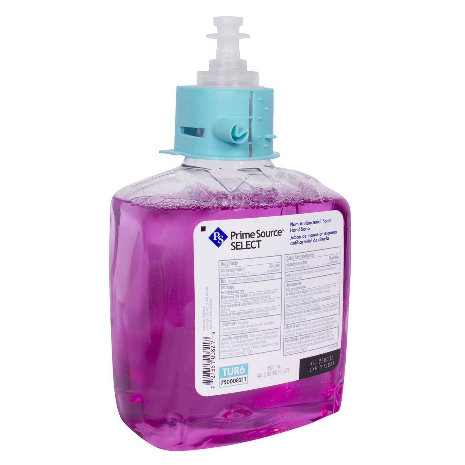 Prime Source Select Plum Anti Bacterial Foam Hand Soap -- 2 per case.