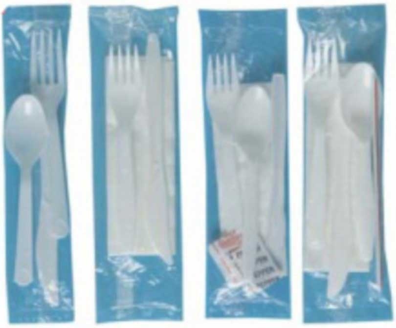 Bunzl Prime Source Medium Weight 5 Pieces White Cutlery Kit -- 250 Per Case
