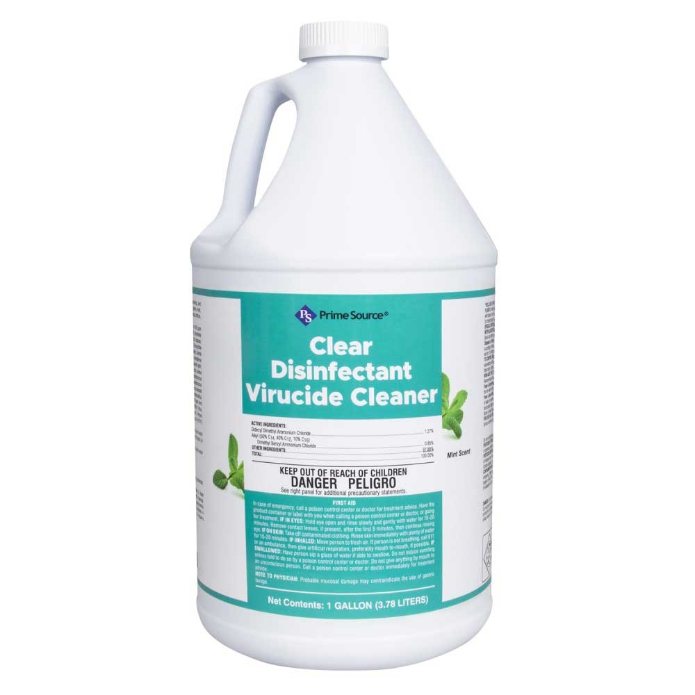 Prime Source Clear Disinfectant Cleaner, 1 Gallon -- 4 per case