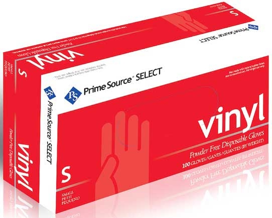 Bunzl Prime Source 3 Mil Powder Free Small Clear Vinyl General Purpose Gloves -- 1000 per case