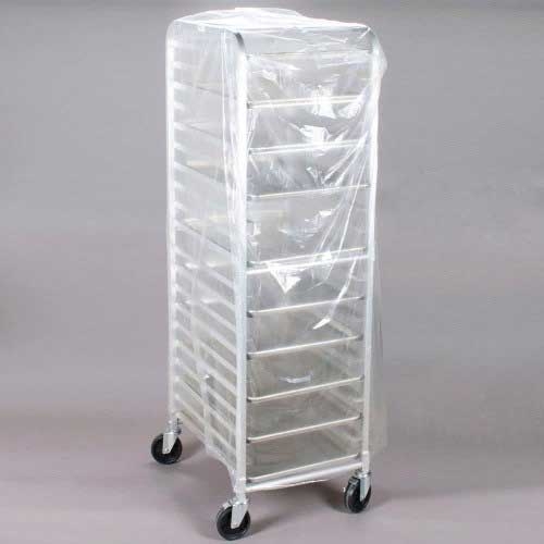 Whitehall Translucent High Density Polyethylene Bun Pan Rack Cover -- 50 Per Case