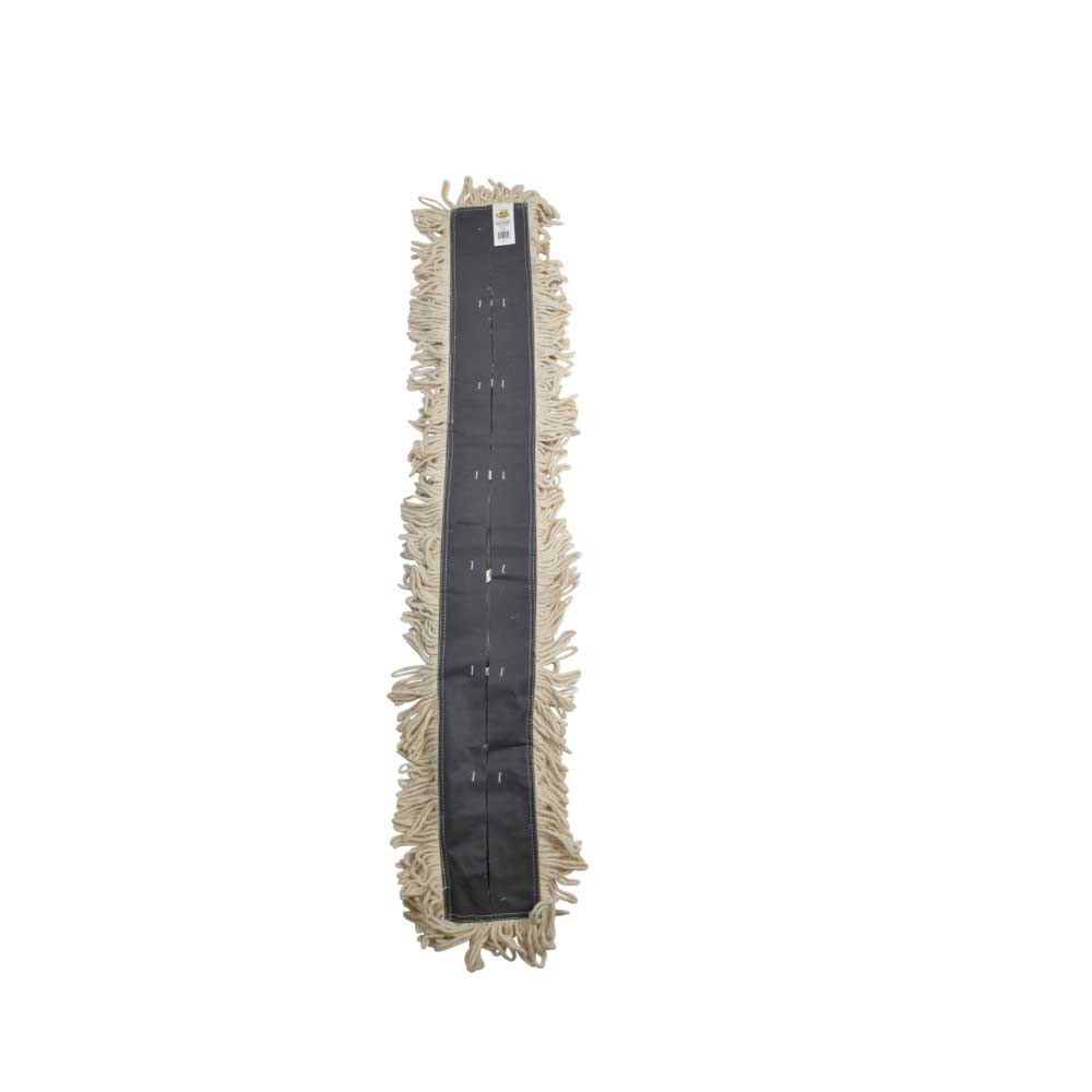 Janico White Cotton Disposable Looped Dust Mop, 36 x 5 inch -- 12 per case
