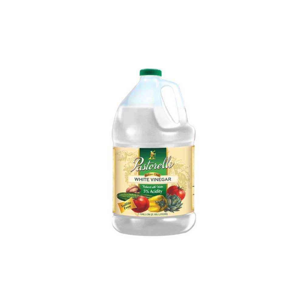 Pastorelli Distilled White Vinegar, 1 Gallon -- 4 per case