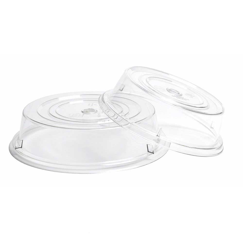 Cambro Camwear Round Clear No Hole Plate Camcover, 10 5/8 inch inside Diameter -- 12 per case