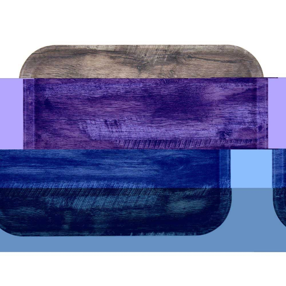 Cambro Decor Series Dark Oak Camtray with Textured Surface, 14 x 18 inch -- 12 per case