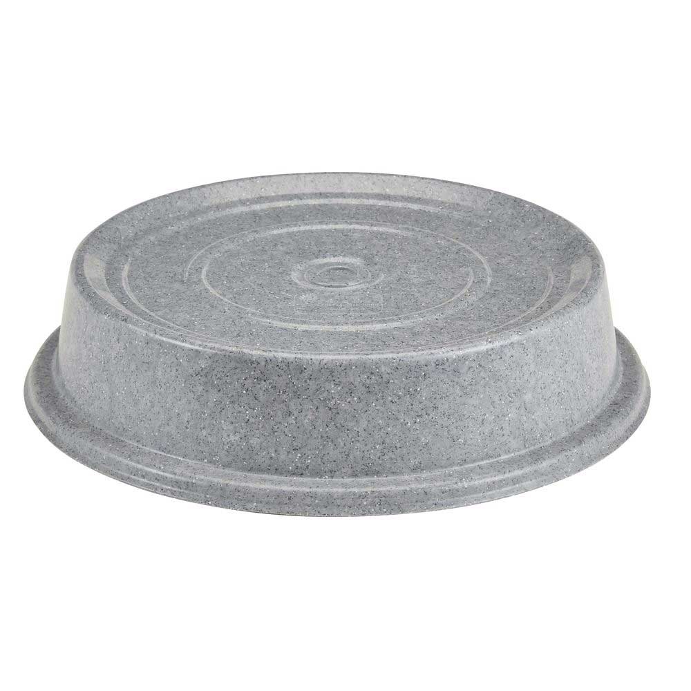 Cambro Versa Round Granite Gray No Hole Plate Camcover, 9 11/16 inch Inside Diameter -- 12 per case