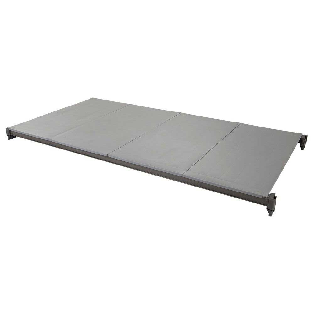 Cambro Camshelving Basics Plus Brushed Graphite Single Solid Shelf Kit, 18 x 48 inch