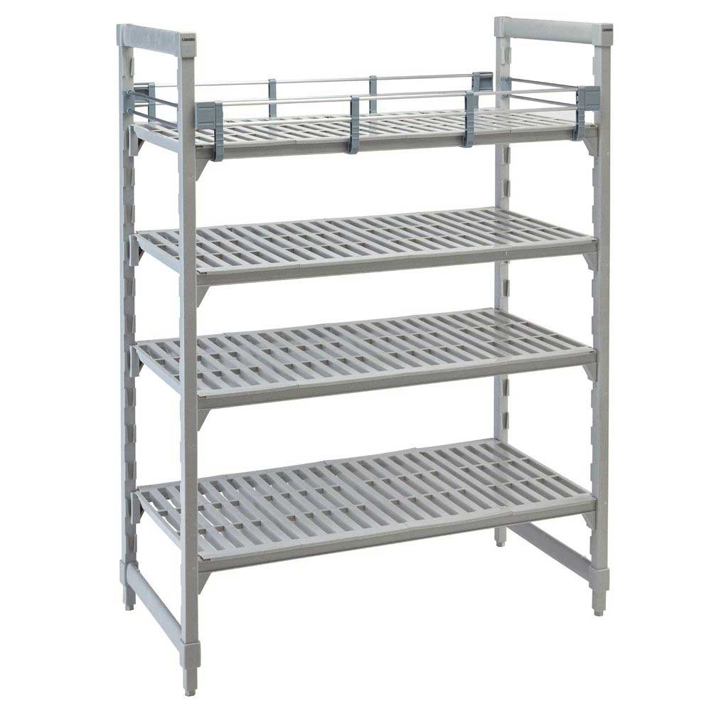 Cambro Camshelving Premium Soft Gray Full Shelf Rail Kit, 14 x 30 inch